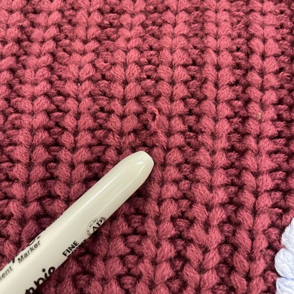 Listicle Chunky‎ Knit Sweater Size Small Oversized Baggy Boho Flowers - Picture 5 of 9